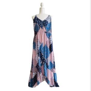 Isabel Maternity Dress by Ingred & Isabel Paisley Patchwork Midi Maxi XXL NEW